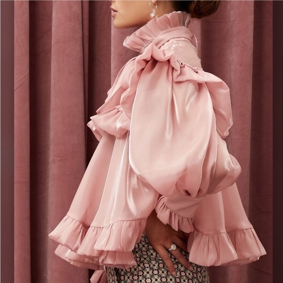 Sister Jane Grapefruit Ruffle Bow Top - Picture 3 of 7